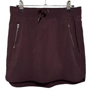 {Athleta} "Stretch In Skort" Currant Purple Shorts Skirt Travel Athleisure